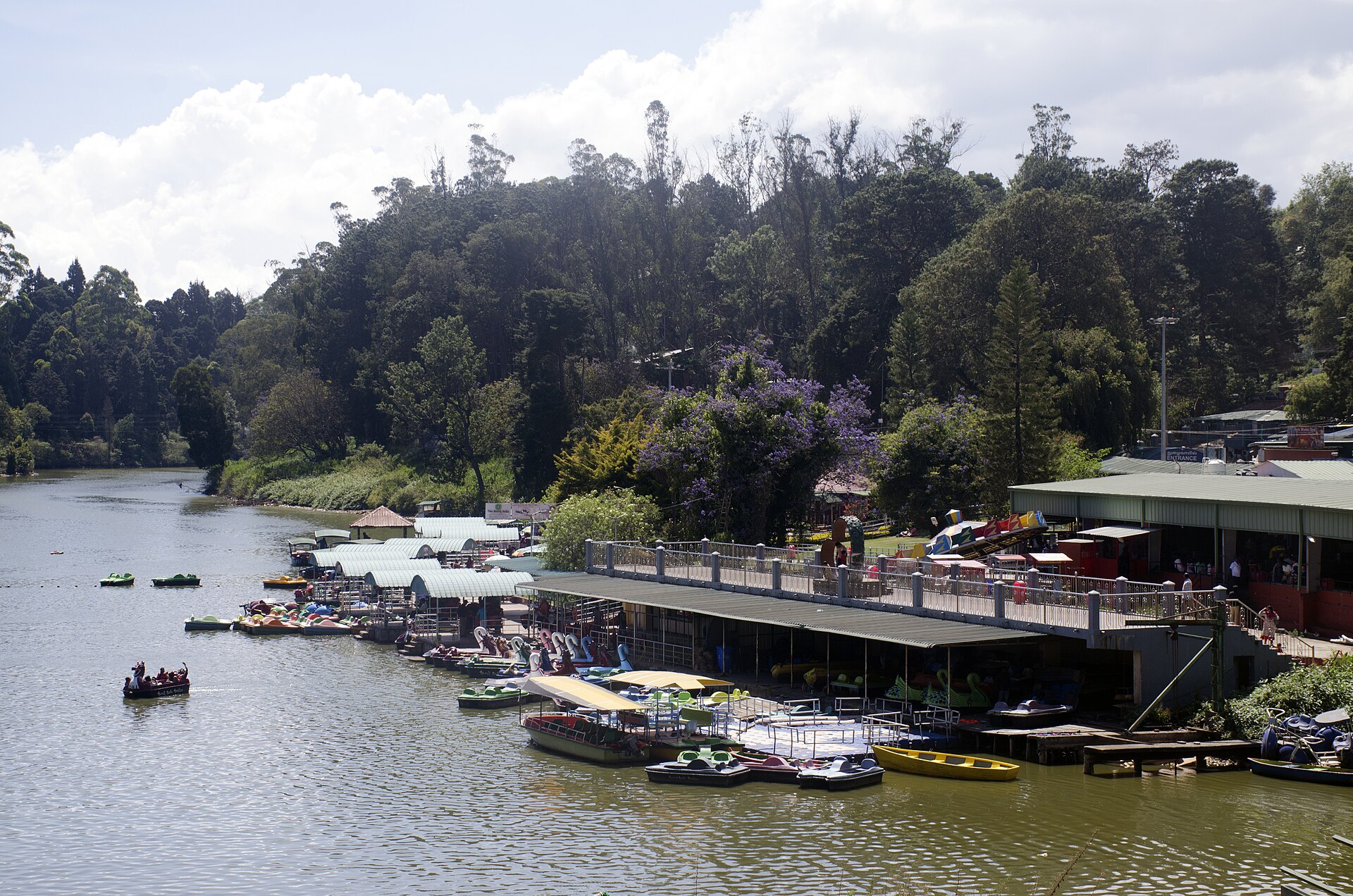 Ooty, Tamil Nadu β Boats on the serene lake at Ooty in the Nilgiris